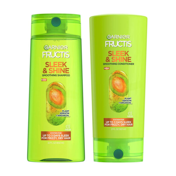 Garnier Fructis Sleek & Shine Shampoo (22 Fl Oz) + Conditioner
