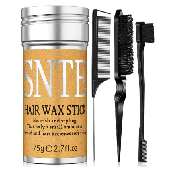 Slick Back Hair Brush and Wax Stick Set