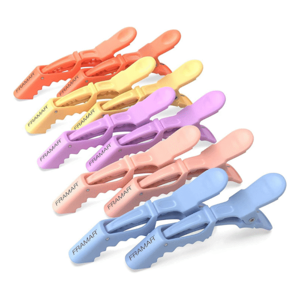 FRAMAR Pastel Hair Clips 10 pcs, Hair Clips
