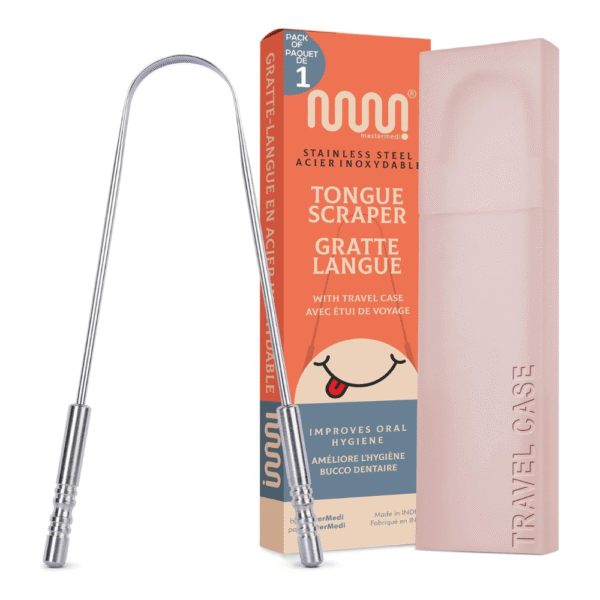 MasterMedi Tongue Scraper with Case Easy